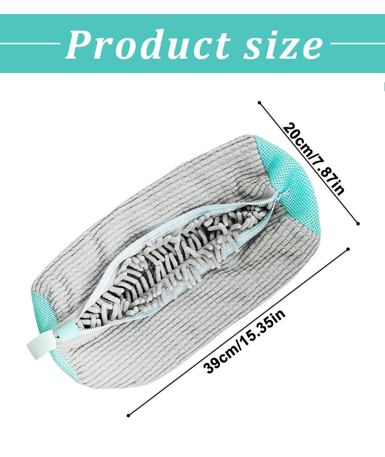 Shoe washing machine bag, Laundry shoe pouch for washer and dryer, Reusable and Durable Zipper Plush Washing Machine Bag for Sneakers, Delicates and Toys