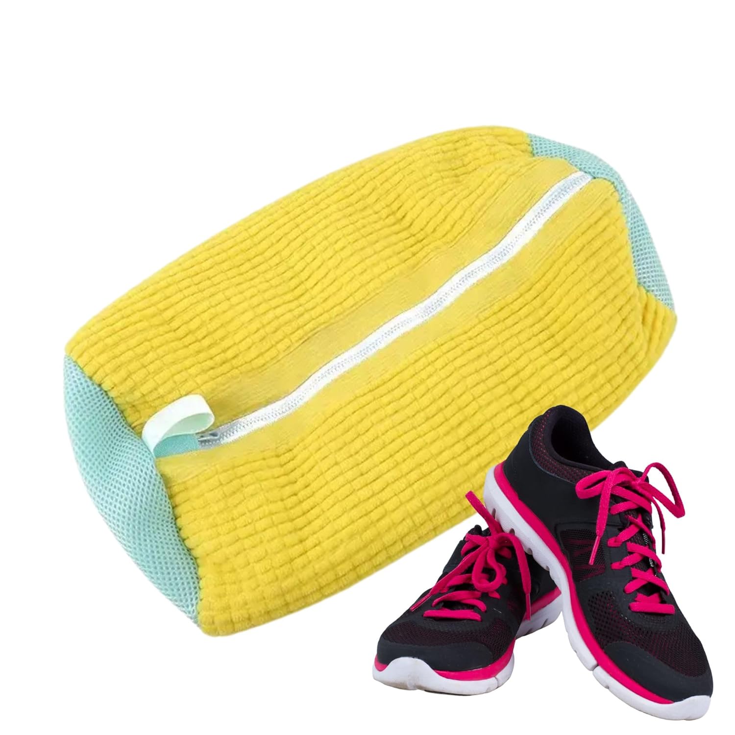 Shoe washing machine bag, Laundry shoe pouch for washer and dryer, Reusable and Durable Zipper Plush Washing Machine Bag for Sneakers, Delicates and Toys