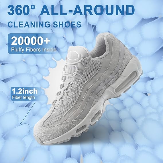 Shoe washing machine bag, Laundry shoe pouch for washer and dryer, Reusable and Durable Zipper Plush Washing Machine Bag for Sneakers, Delicates and Toys