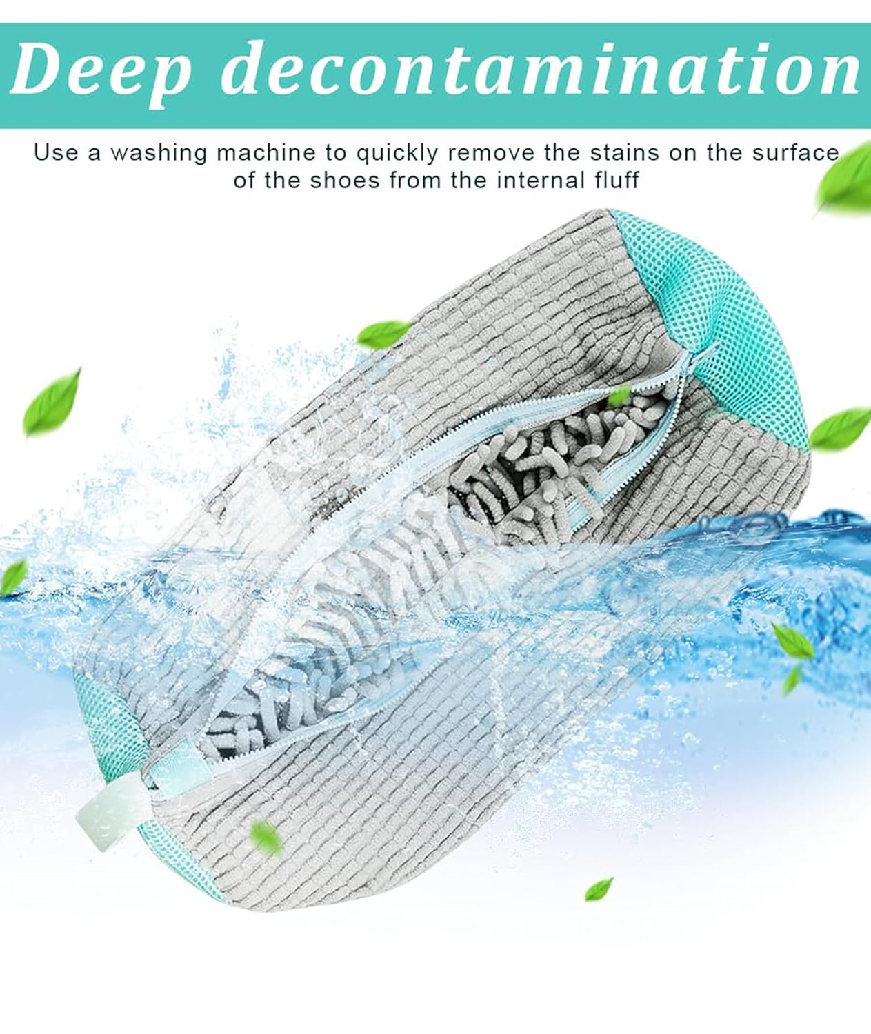 Shoe washing machine bag, Laundry shoe pouch for washer and dryer, Reusable and Durable Zipper Plush Washing Machine Bag for Sneakers, Delicates and Toys