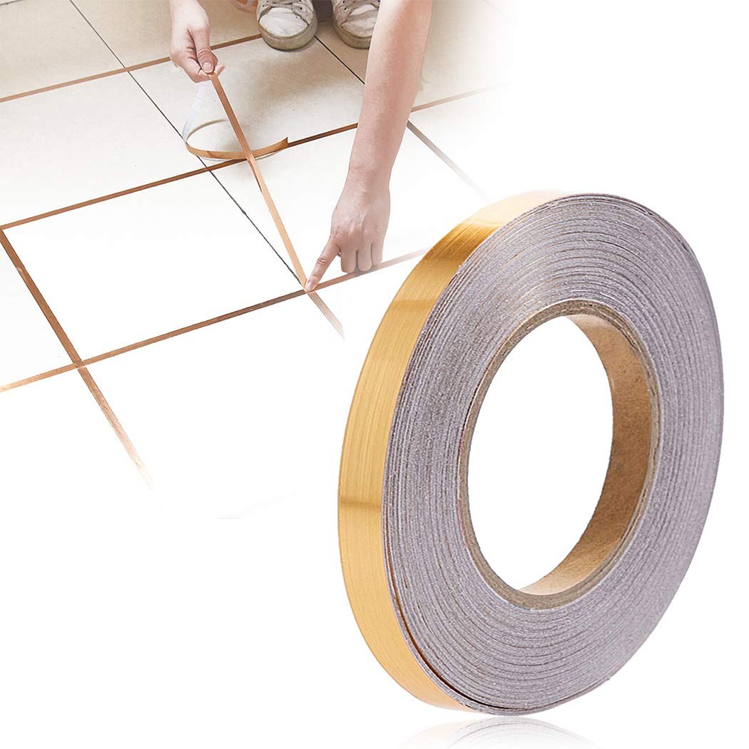 Tile stickers for flooring, tiles gap tape waterproof filling sticker,Self-Adhesive ceramic,marble Wall & Floor Decor Tape (0.5 cm * 50 Meter)