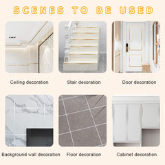 Tile stickers for flooring, tiles gap tape waterproof filling sticker,Self-Adhesive ceramic,marble Wall & Floor Decor Tape (0.5 cm * 50 Meter)