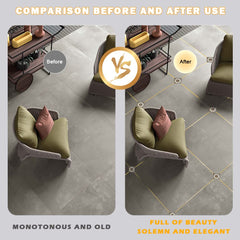 Tile stickers for flooring, tiles gap tape waterproof filling sticker,Self-Adhesive ceramic,marble Wall & Floor Decor Tape (0.5 cm * 50 Meter)
