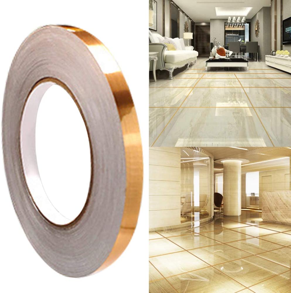 Tile stickers for flooring, tiles gap tape waterproof filling sticker,Self-Adhesive ceramic,marble Wall & Floor Decor Tape (0.5 cm * 50 Meter)