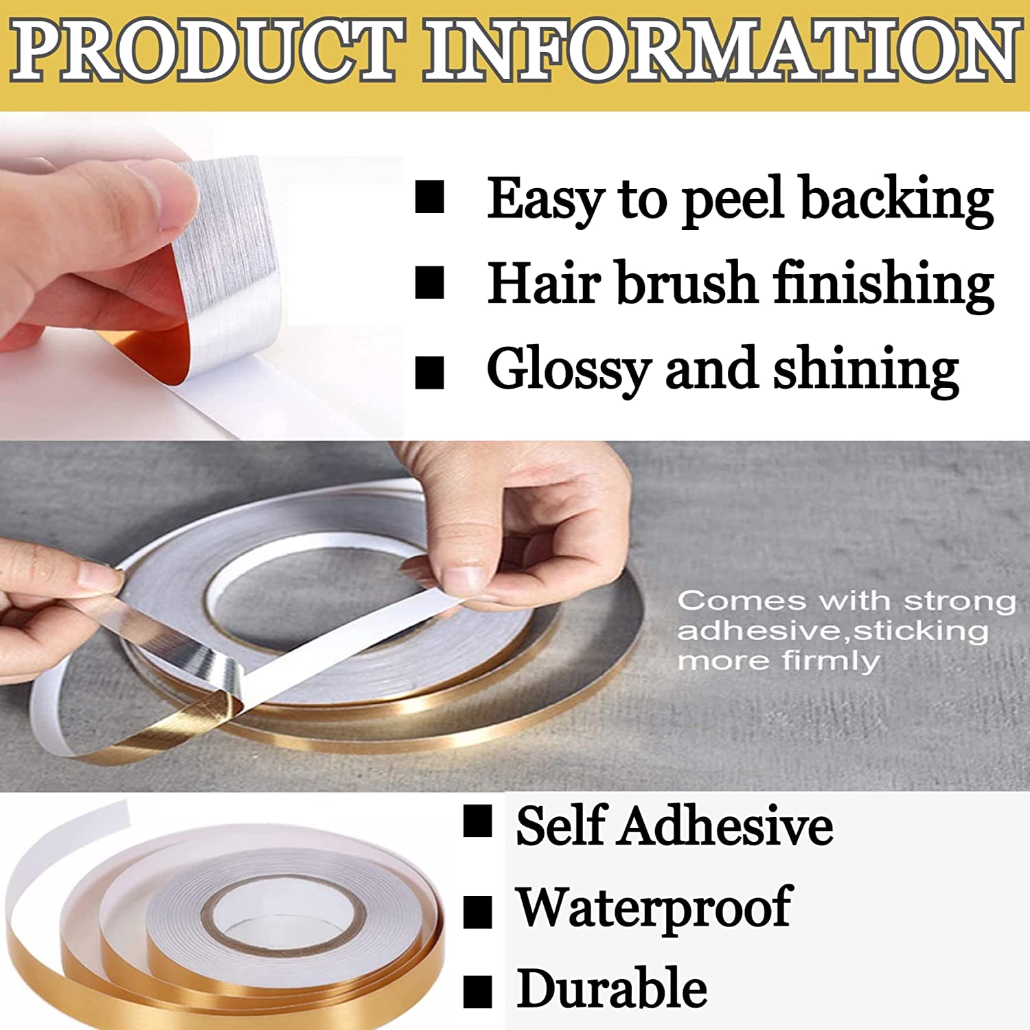 Tile stickers for flooring, tiles gap tape waterproof filling sticker,Self-Adhesive ceramic,marble Wall & Floor Decor Tape (0.5 cm * 50 Meter)