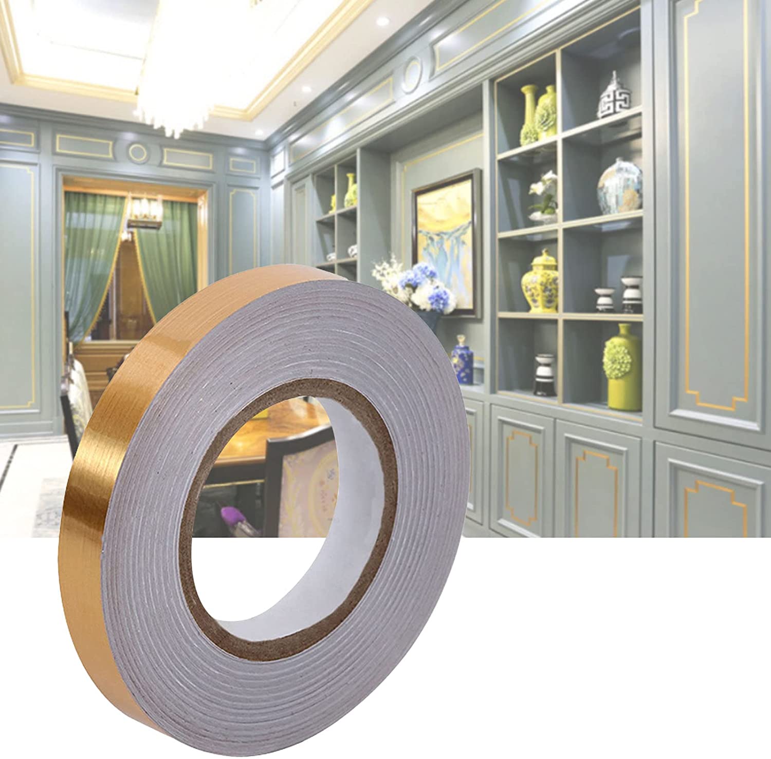 Tile stickers for flooring, tiles gap tape waterproof filling sticker,Self-Adhesive ceramic,marble Wall & Floor Decor Tape (0.5 cm * 50 Meter)