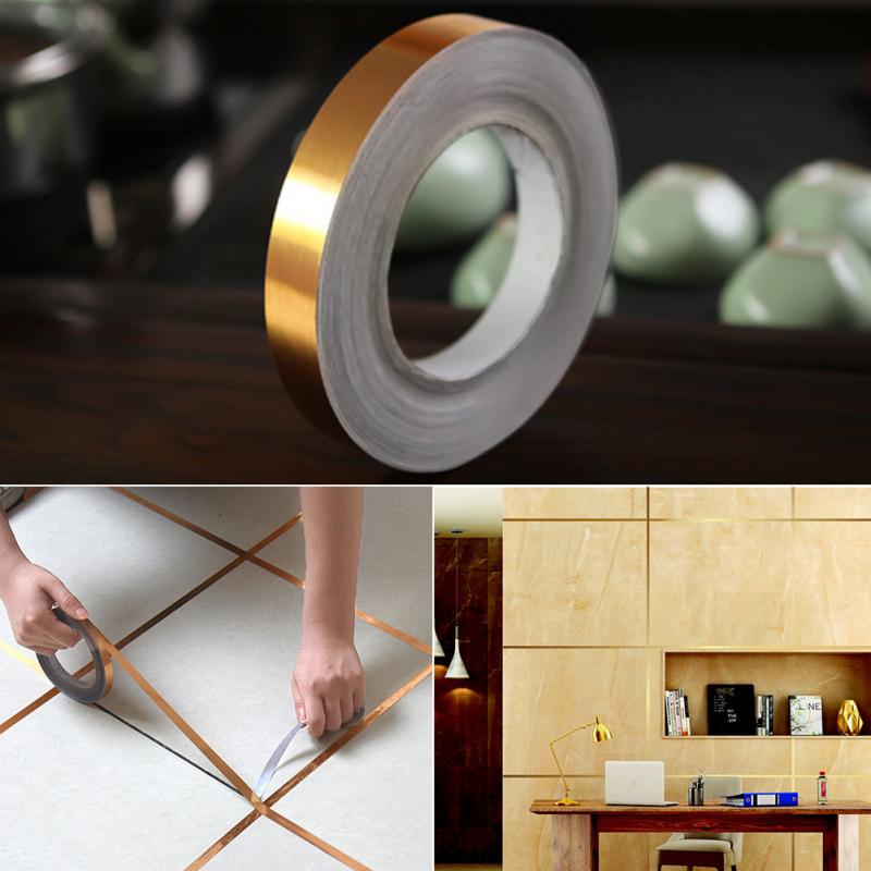 Tile stickers for flooring, tiles gap tape waterproof filling sticker,Self-Adhesive ceramic,marble Wall & Floor Decor Tape (0.5 cm * 50 Meter)