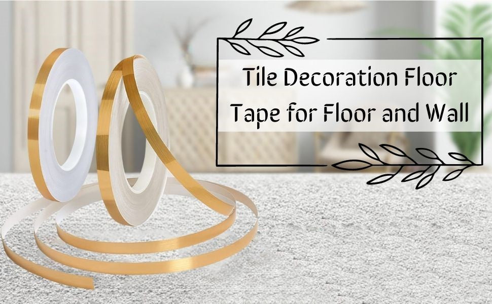 Tile stickers for flooring, tiles gap tape waterproof filling sticker,Self-Adhesive ceramic,marble Wall & Floor Decor Tape (0.5 cm * 50 Meter)