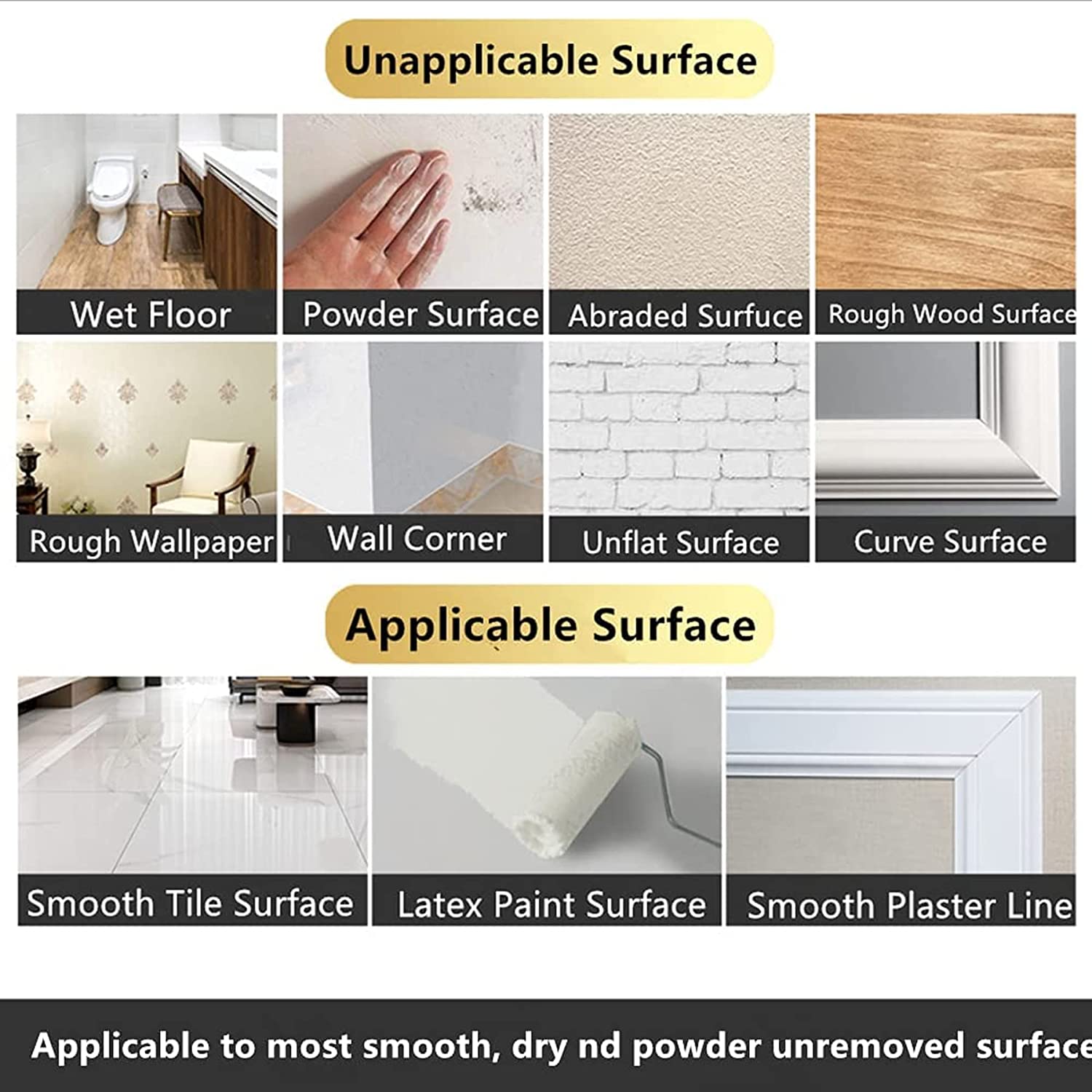 Tile stickers for flooring, tiles gap tape waterproof filling sticker,Self-Adhesive ceramic,marble Wall & Floor Decor Tape (0.5 cm * 50 Meter)