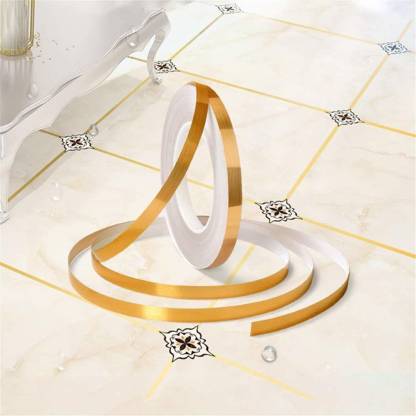 Tile stickers for flooring, tiles gap tape waterproof filling sticker,Self-Adhesive ceramic,marble Wall & Floor Decor Tape (0.5 cm * 50 Meter)
