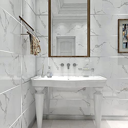 Tile Stickers Decorative Floor Wall Sticker Foil Line Peel and Stick Adhesive Waterproof Gap Cover for Kitchen Bathroom Living Room Bedroom (1pc Roll) Silver (50 mtr)