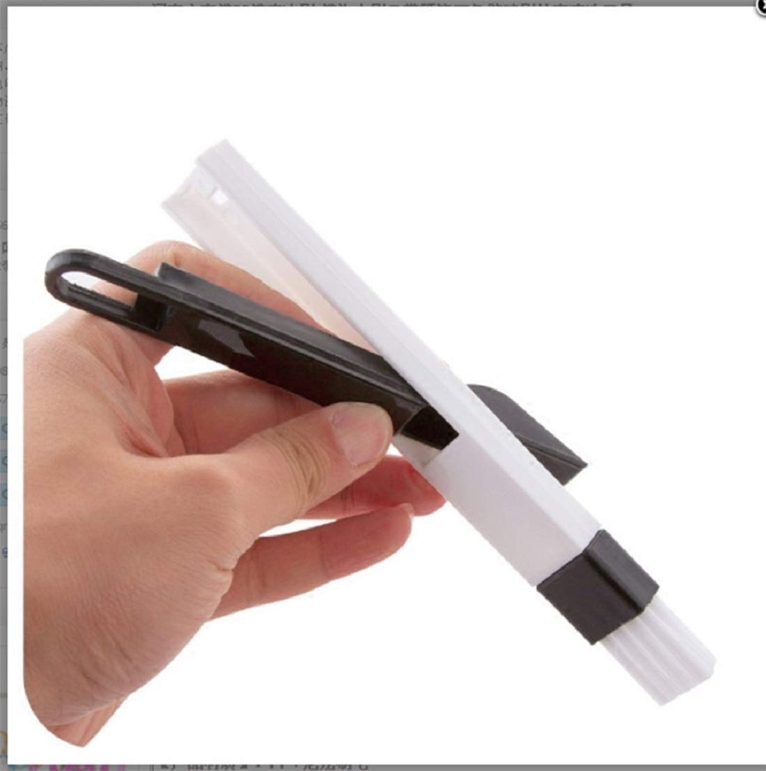 Plastic Corners & Edges Dust Multipurpose Use Cleaning Brush for Window Frame, Keyboard with Mini Dustpan, 2-Pieces