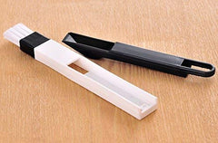Plastic Corners & Edges Dust Multipurpose Use Cleaning Brush for Window Frame, Keyboard with Mini Dustpan, 2-Pieces