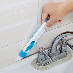 Plastic Corners & Edges Dust Multipurpose Use Cleaning Brush for Window Frame, Keyboard with Mini Dustpan, 2-Pieces