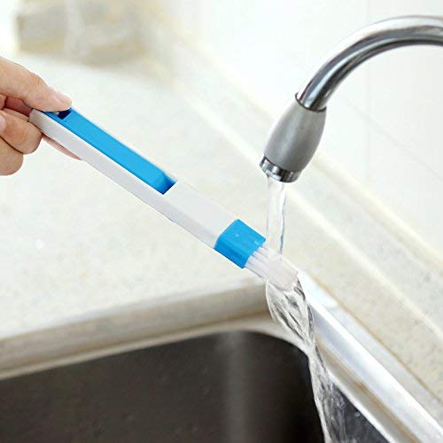 Plastic Corners & Edges Dust Multipurpose Use Cleaning Brush for Window Frame, Keyboard with Mini Dustpan, 2-Pieces